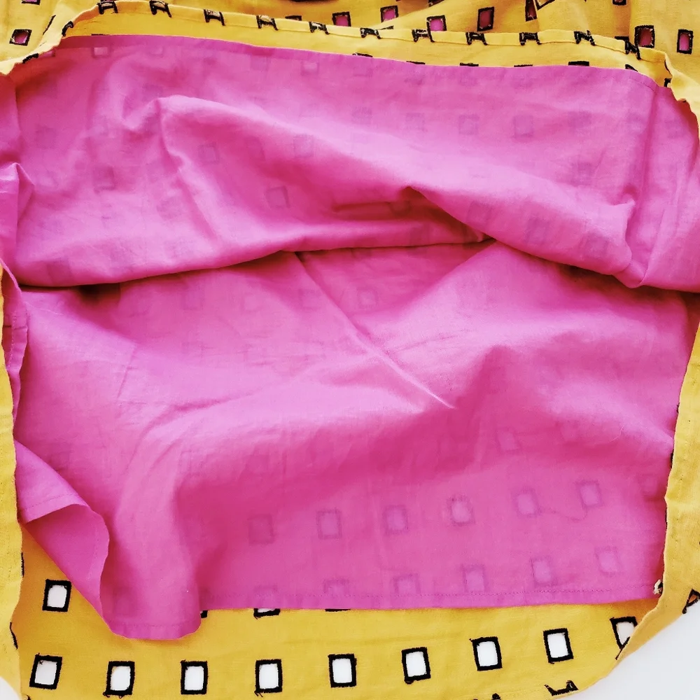 Diane Von Furstenberg Yellow Cutout Dress Size 2 - Picture 5 of 8